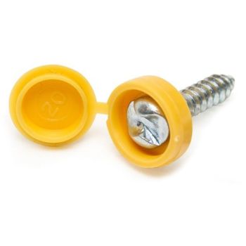 NUMBER PLATE SCREWS YELLOW