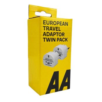AA EUROPEAN PLUG ADPATER PAIR PACK