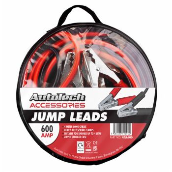 JUMP LEADS 600 AMP 4M LENGTH