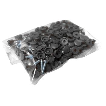 NUMBER PLATE SCREWS BLACK