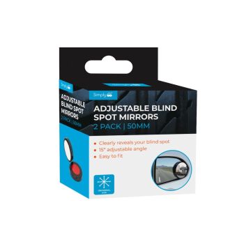 BLIND SPOT MIRRORS ADJUSTABLE PAIR 50MM