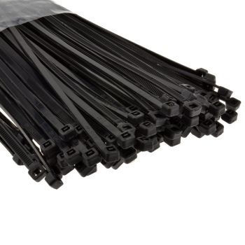 CABLE TIES BLACK 200mm X 4.6
