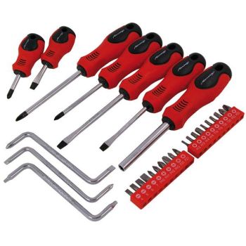 SCREWDRIVER AND BIT SET 30PC