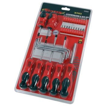 SCREWDRIVER AND BIT SET 30PC