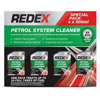 REDEX PETROL SYSTEM CLEANER 500ML X 4