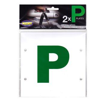 P PLATE TRIPLE MAGNETIC STICK ON TIE ON